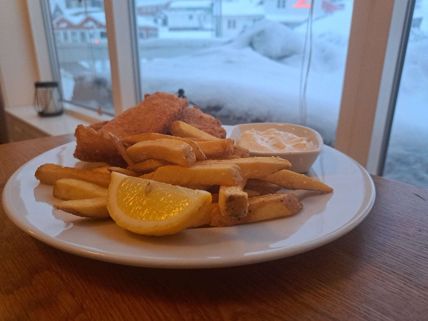 Fish & Chips im Café Iluliaq in Ilulissat