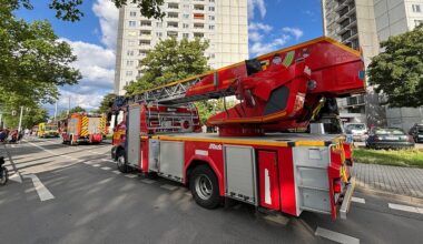 Feuerwehrmann bei Wohnungsbrand in Dresdner Hochhaus verletzt
