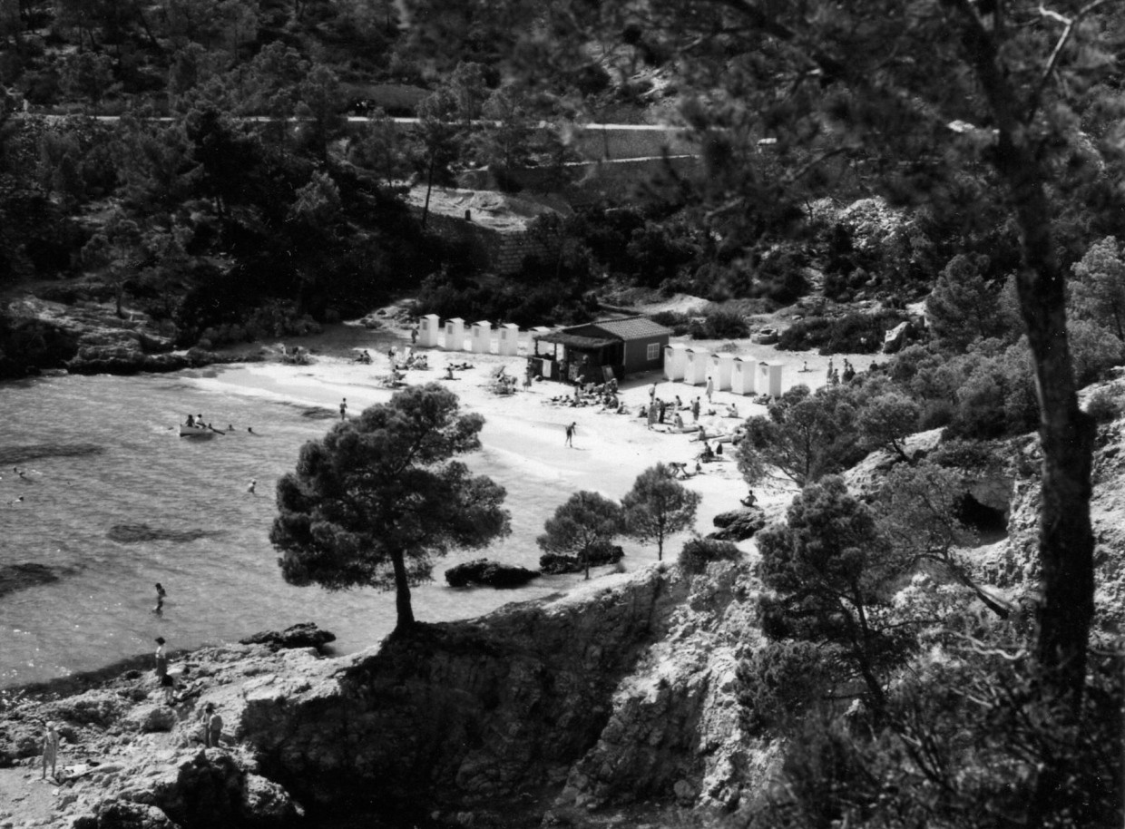 Illetes Calvia 1959. Planas dokumentierte die Veränderung des Insellebens, er zeichnete die Bau- und Architekturgeschichte nach.