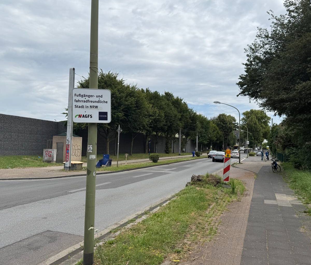 Radweg in Essen plötzlich zu Ende - an der Stadtgrenze