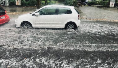 Schweres Gewitter mit Starkregen im Norden Berlins
