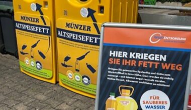 Wertstoffhöfe der RegioEntsorgung nehmen jetzt auch Altspeisefette an