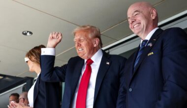 Trump mit Infantino beim Finale der Klub-WM