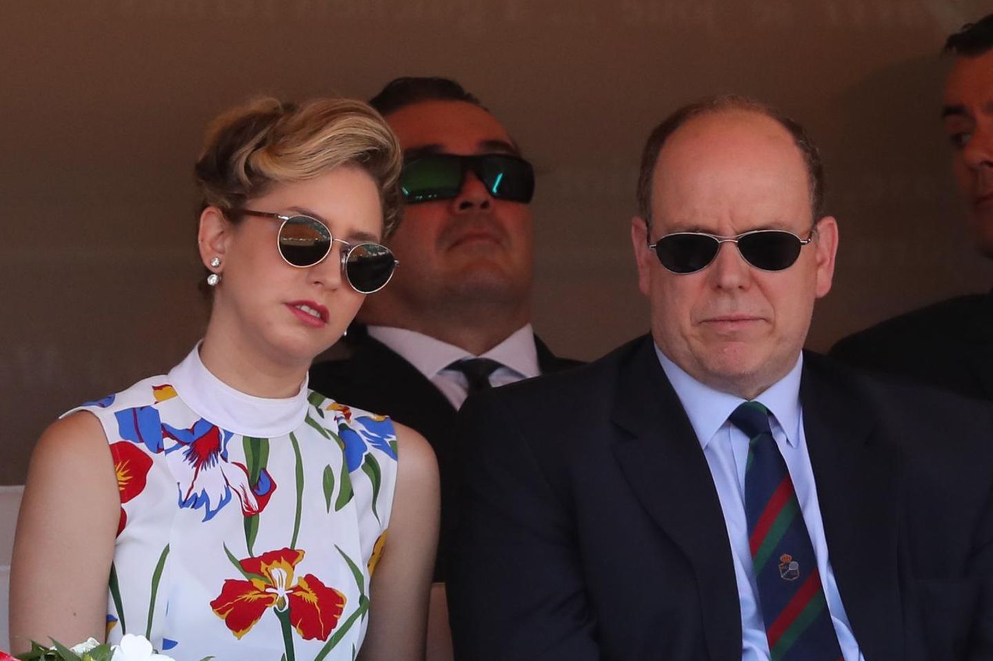 Jazmin Grace Grimaldi und Fürst Albert im April 2018.