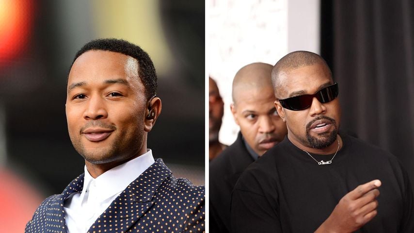 Collage: John Legend und Kanye West