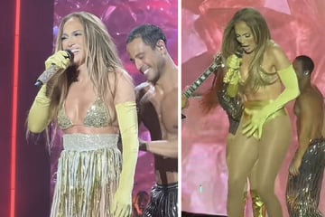 "Ich bin froh, dass ich Unterwäsche trage - normalerweise trage ich keine": Outfit-Schock bei J.Lo-Konzert