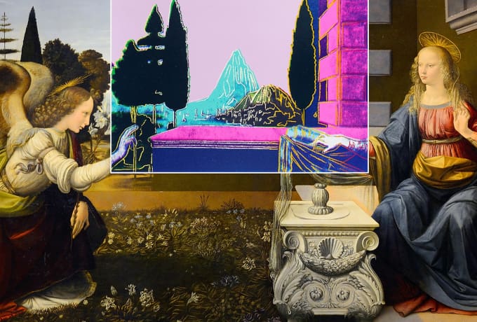 Andy Warhols Blick auf Leonardos „Verkündigung“