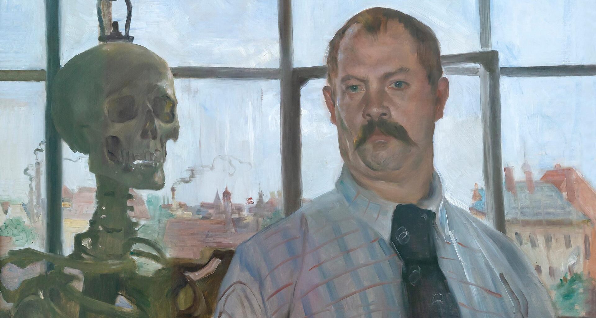 Corinths "Selbstporträt mit Skelett" aus dem Jahr 1896