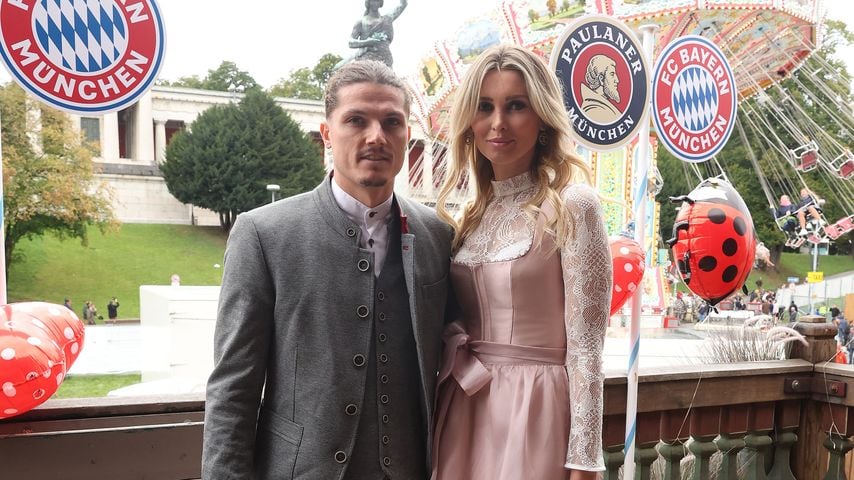 Marcel Sabitzer und Katja Kühne im September 2022