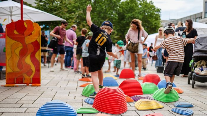 Fest in der Innenstadt: Kinder wollen ihre Stadt bunt und lebendig