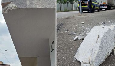 Unfallstelle in Stuttgart-Ost: Gebäude an Kreuzung zum dritten Mal dieses Jahr durch Lkw beschädigt