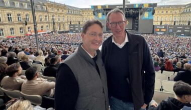 Ola Källenius bei Kraftwerk: Wie sich Kultur und Wirtschaft bei den Jazz Open in Stuttgart finden