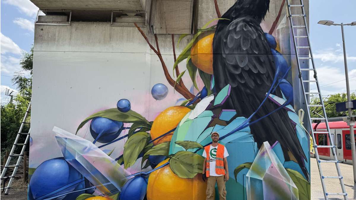 Bahnhof Stuttgart-Zuffenhausen: Jeroo und andere Graffiti-Künstler machen Bahnhof zur Kunst-Galerie