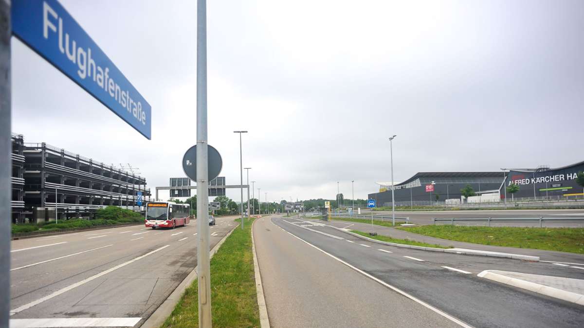 Nahe Flughafen Stuttgart: Großeinsatz von Polizei und Feuerwehr – Flughafenstraße zeitweise gesperrt