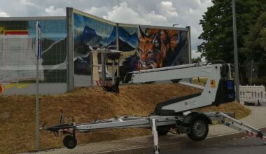 Ilmenau: Kunstobjekt Lärmschutzwand - Ilmenau