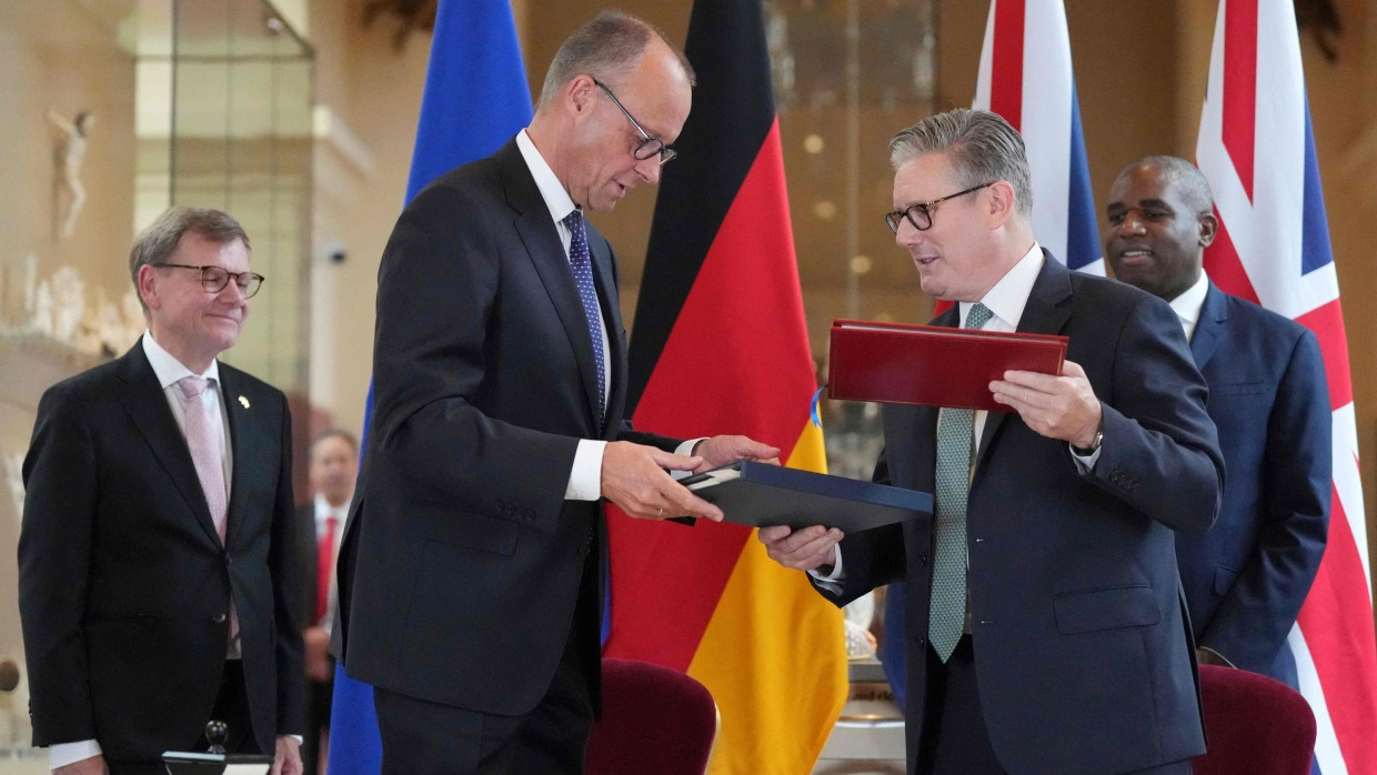 Merz und Starmer am Donnerstag in London
