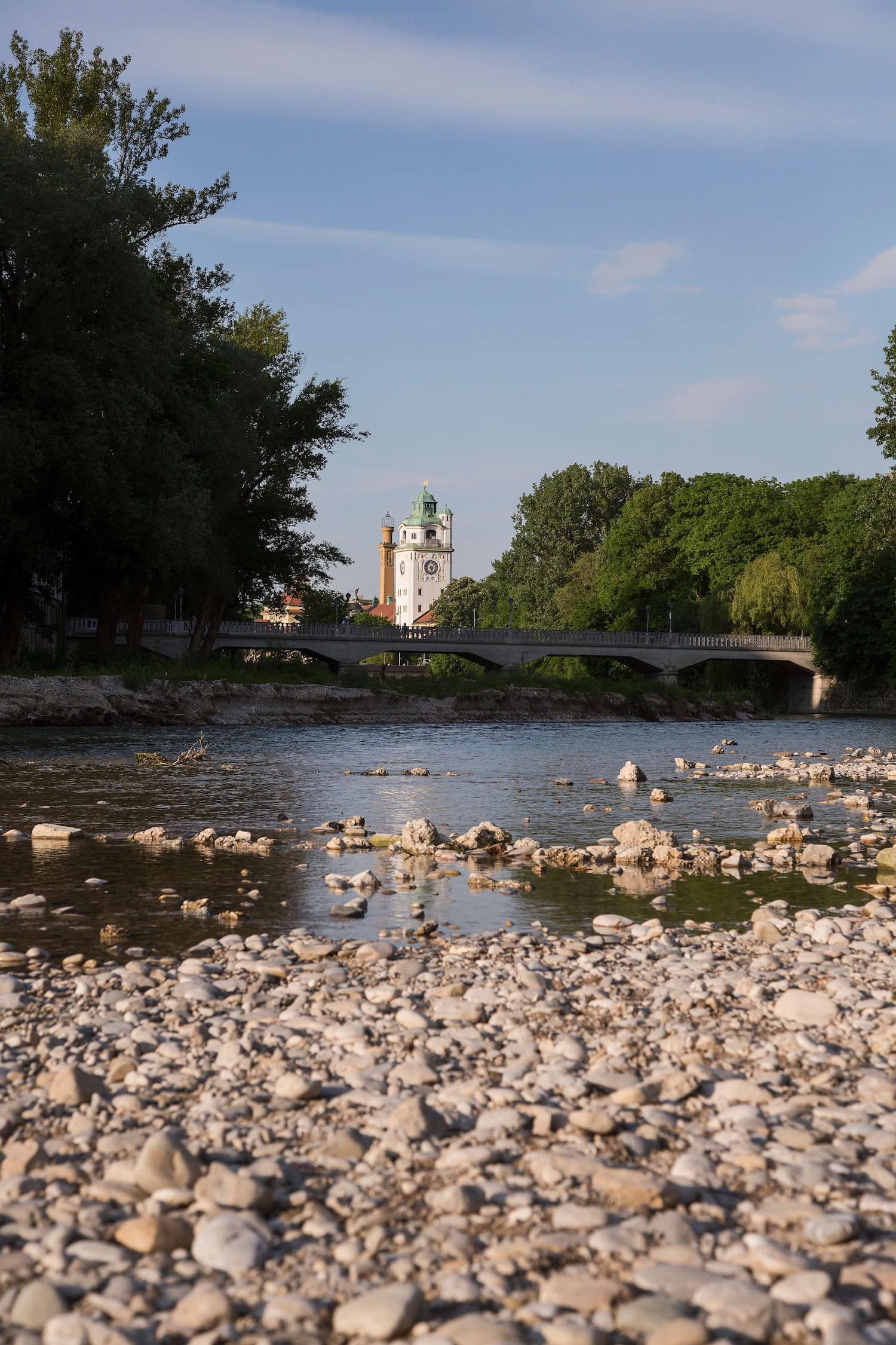 Blick auf die Isar in München