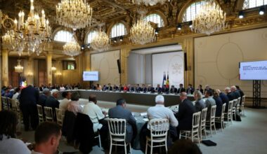 Beratungen über die Zukunft Neukaledoniens im Elysée-Palast in Paris