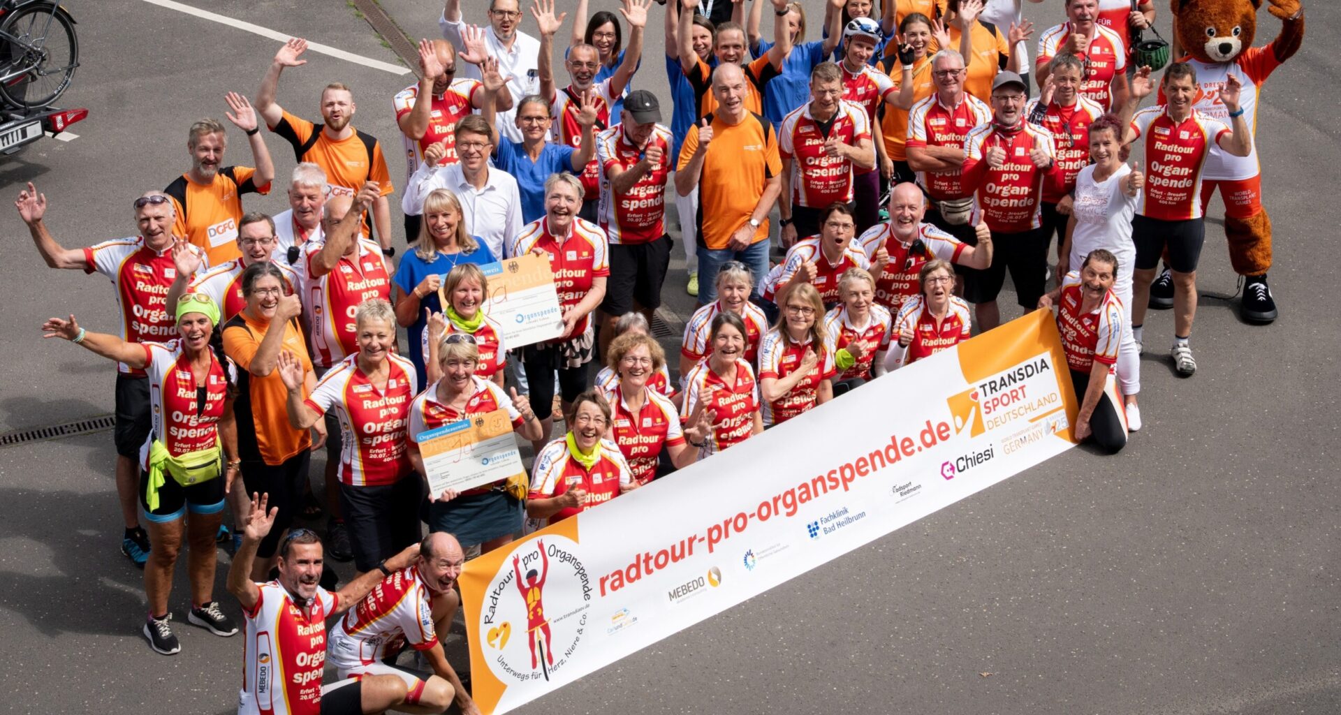 Universitätsklinikum Dresden ist Zielort für „Radtour pro Organspende“