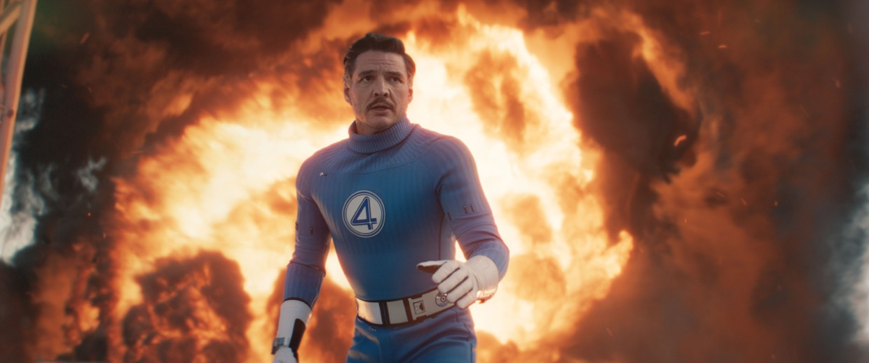Feuer und Flamme ist in „Fantastic Four: First Steps“ diesmal nicht nur The Human Torch, sondern auch der sonst so kühle Richard Reed (Pedro Pascal).