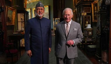 Privates Treffen zwischen König Charles III. und dem Sultan von Oman in Schloss Windsor