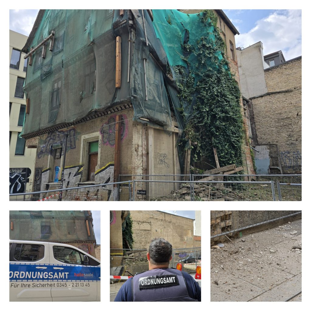 “Marktwirtschaft” in der Brüderstraße fällt zusammen – Du bist Halle