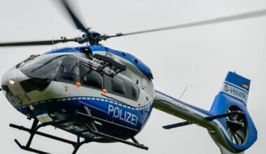 Hubschrauber in Essen sucht Einbrecher