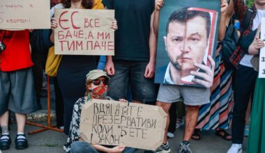 Demo gegen Wolodymyr Selenskyj in der Ukraine