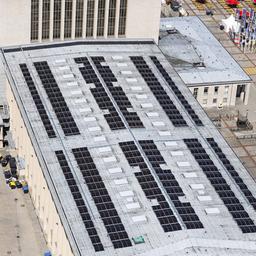 Messe Berlin, historisches Hauptgebäude, Messehallen, Masurenallee, Solarranlage, Photovoltaik (Quelle: dpa/Ingo Schulz)