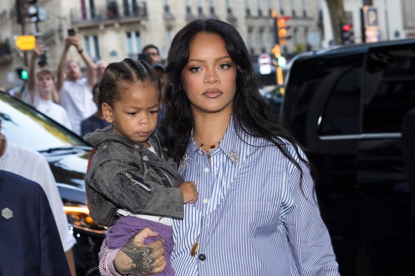 Rihanna mit ihrem Sohn Riot