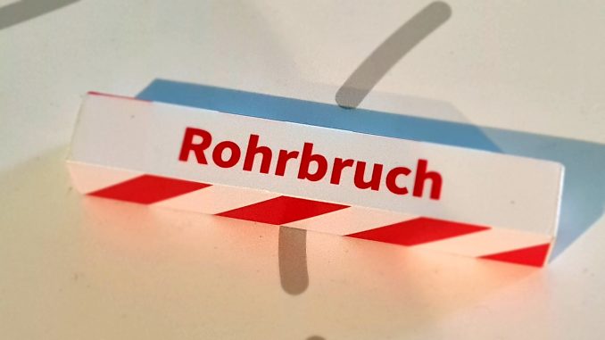 Rohrbruch Havarie