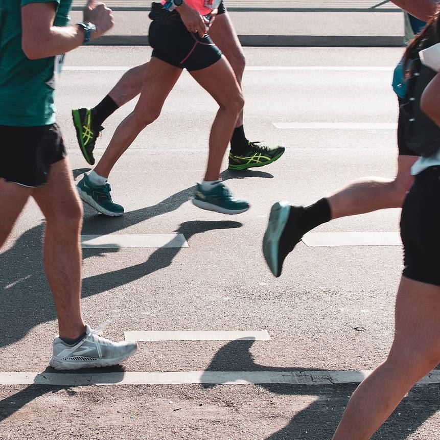 Unsere Staffel beim Münster Marathon