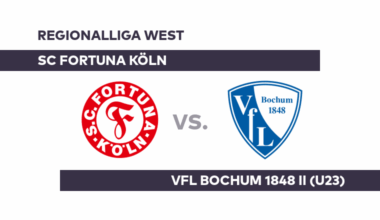SC Fortuna Köln - VfL Bochum 1848 II (U23): SC Fortuna Köln: Kräftemessen mit Bochum II - Regionalliga West