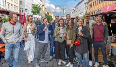 In der Maximilianstraße geht es bis zum Sonntag zum Weingenuss