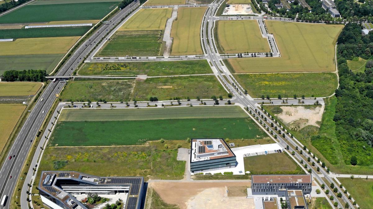 Im Augsburger Innovationspark starten Arbeiten für Grünanlage