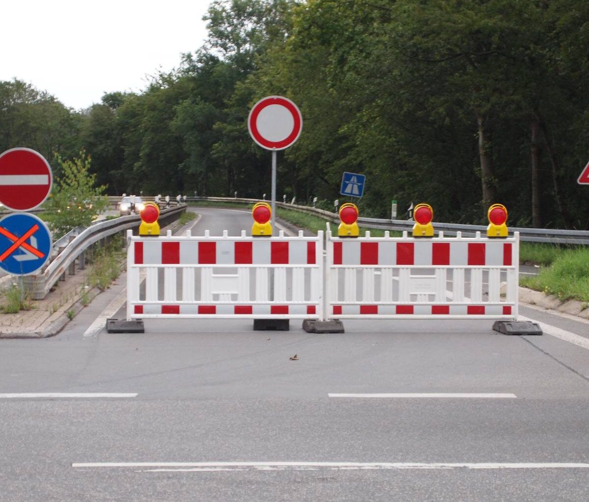 Kreuz Wuppertal Nord: Sperrung am Abend