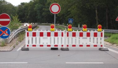Kreuz Wuppertal Nord: Sperrung am Abend