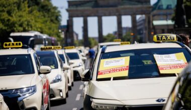 Deutsche Taxifahrer im Streik: Protest gegen Uber und Co.