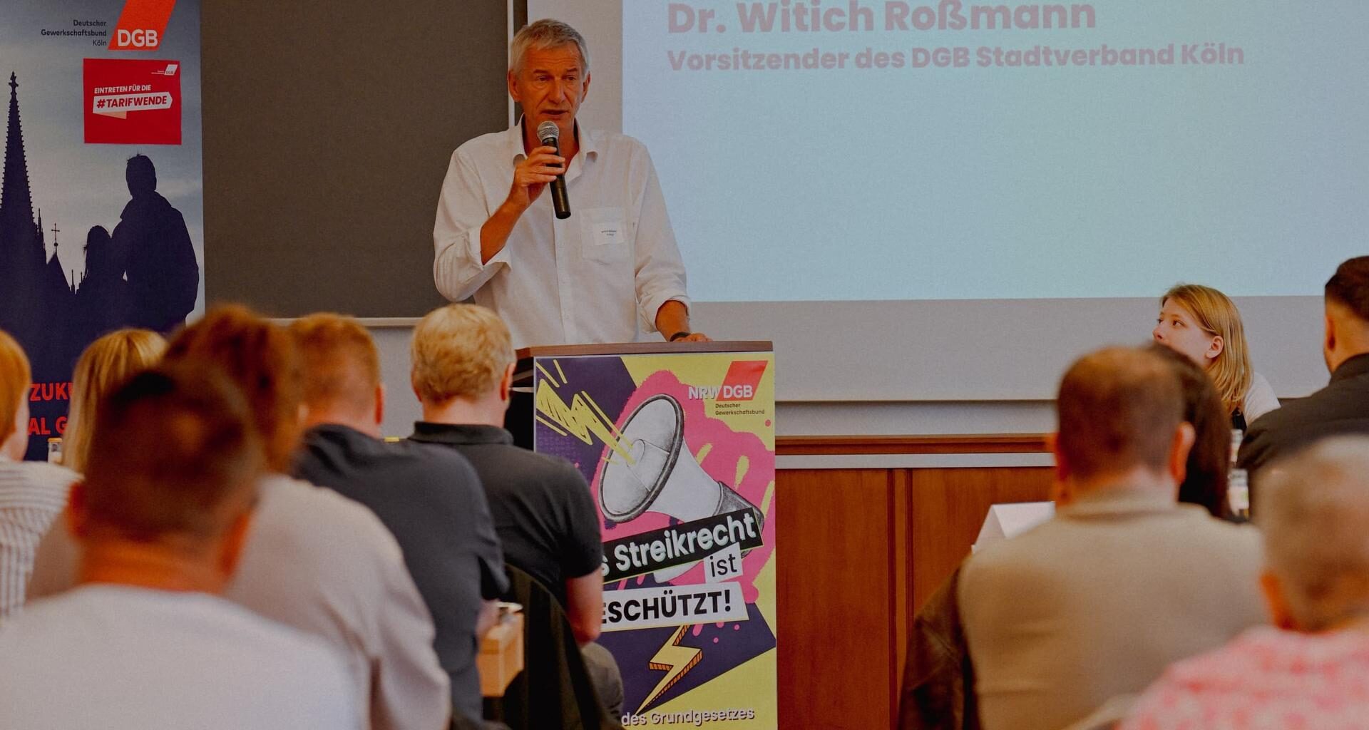 DGB Köln: Witich Roßmann als Vorsitzender des DGB Köln gewählt