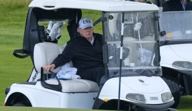 Donald Trump in Schottland: US-Präsident geißelt Migranten und Windräder – und geht dann Golfen