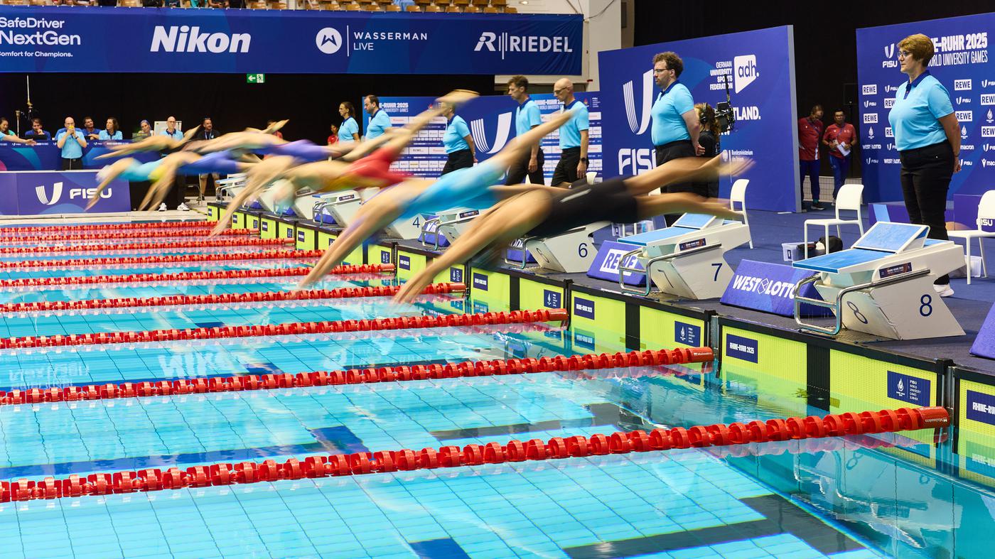 Amerikanische Schwimmer dominieren University Games in Berlin