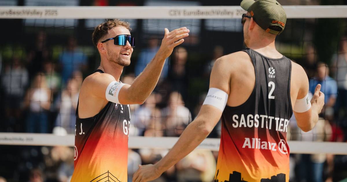 Düsseldorf feiert eine Party im Sand – mehr als 2800 Zuschauer beim EM-Auftakt