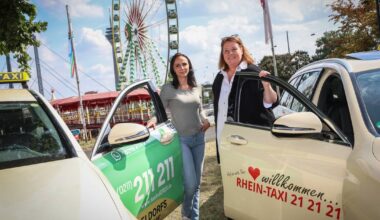 Taxi-Zoff um Halteplatz auf der Kirmes in Düsseldorf