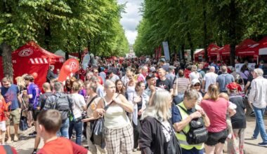 Hofgarten in Düsseldorf: Picknick, Konzert und Fußball