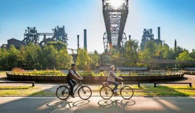 Radeln, klettern und tauchen im Landschaftspark Duisburg-Nord