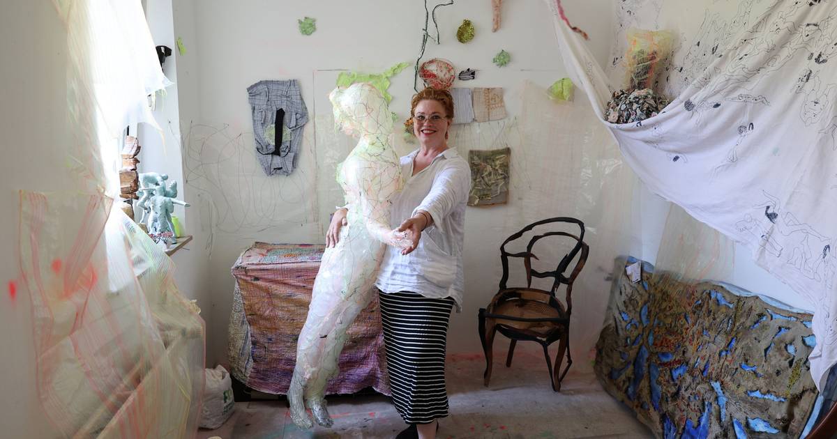 Ulrike Schröter aus Mönchengladbach stellt ihre Kunst im E71 aus