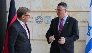 Der Außenminister hat in Jerusalem mit seinem israelischen Kollegen Saar über die humanitäre Lage in Gaza gesprochen. Foto: Soer