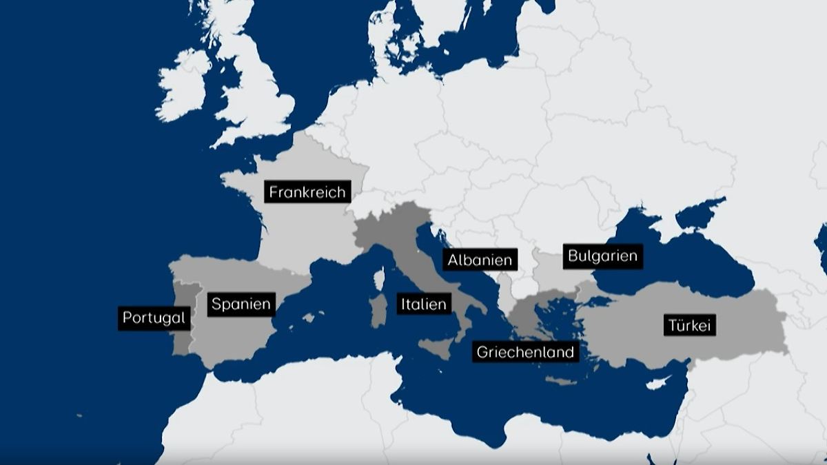 Gefahr für Urlauber und Anwohner: Waldbrand-Übersicht: Wo in Europa die Flammen toben