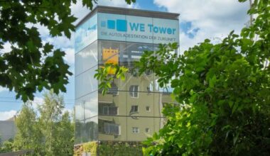 Grüner Parken: Der We Tower will mehrere Vorteile vereinen - und platzsparendes Laden ermöglichen.