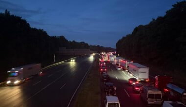Autobahn 1 Richtung Dortmund zurzeit gesperrt